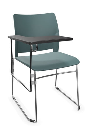 Trend Chair Gray Ral 7012 with writing tablet